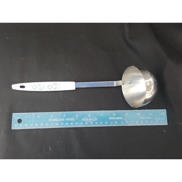 Vintage Corningware Cornflower Blue Stainless Steel Soup Ladle - Picture 6 of 6